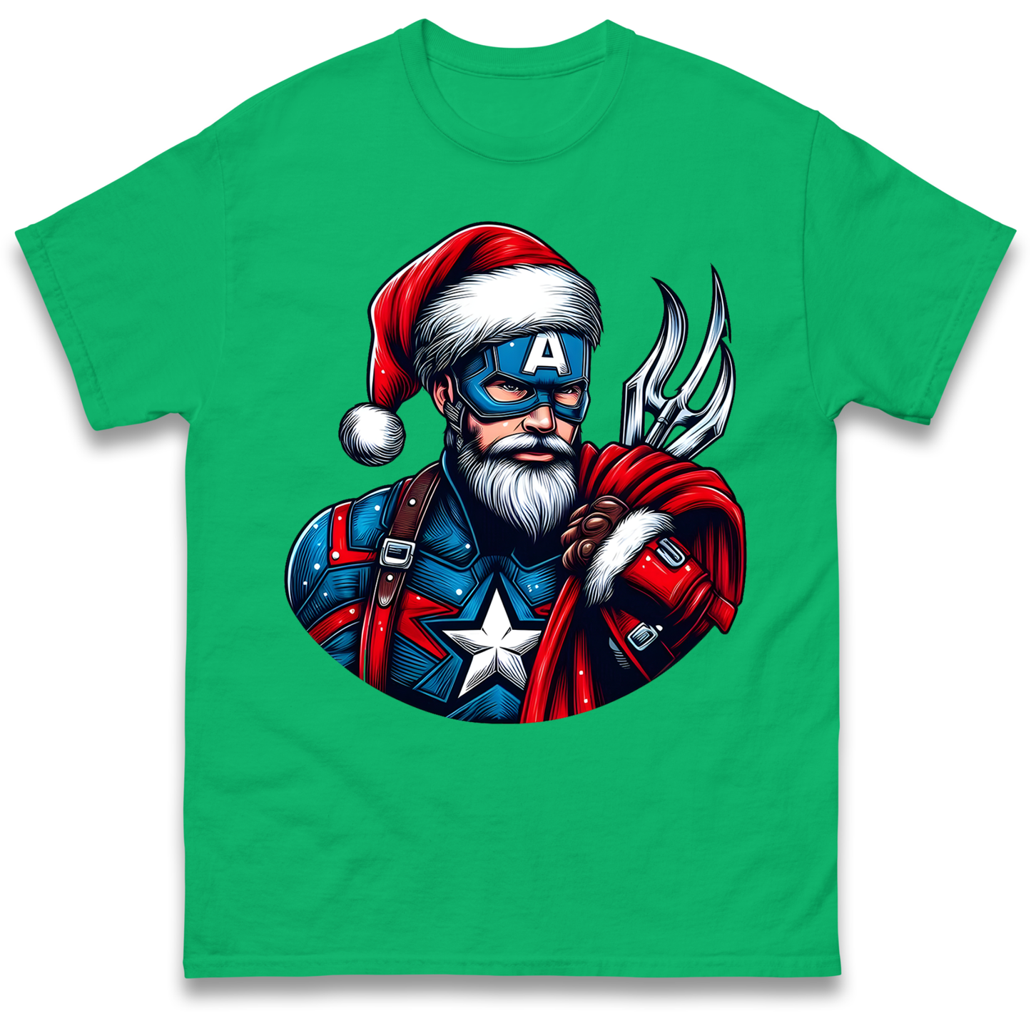 Captain America Santa T Shirt