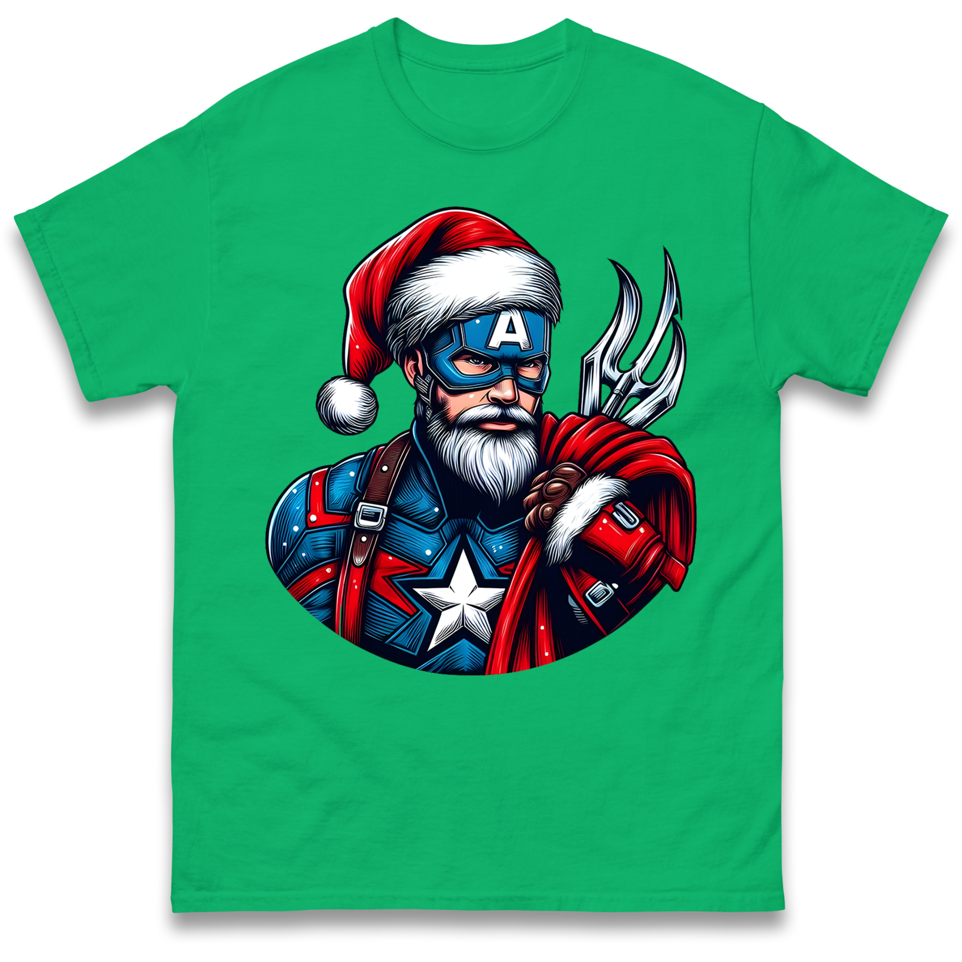 Captain America Santa T Shirt