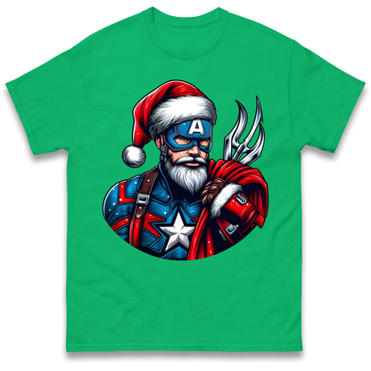 Captain America Santa T Shirt