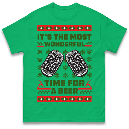 Its The Most Wonderful Time For A Beer Christmas T Shirt