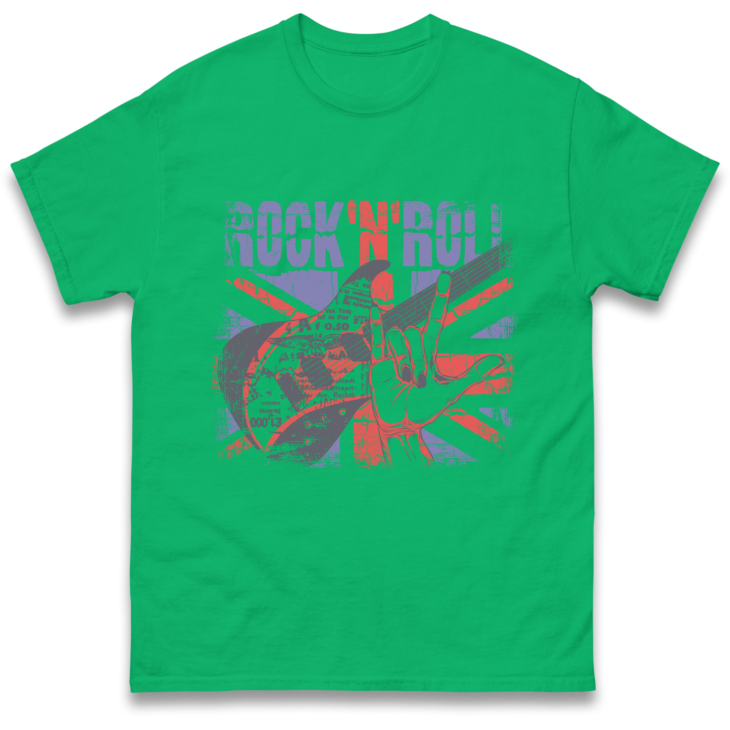 Rock N Roll Union Jack T Shirt