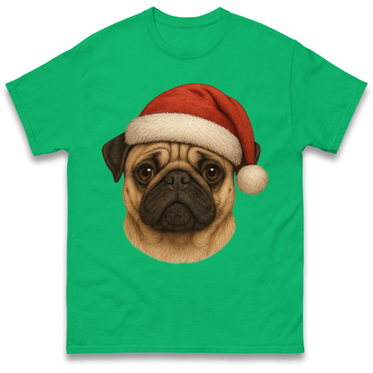 Pug Face Christmas T Shirt