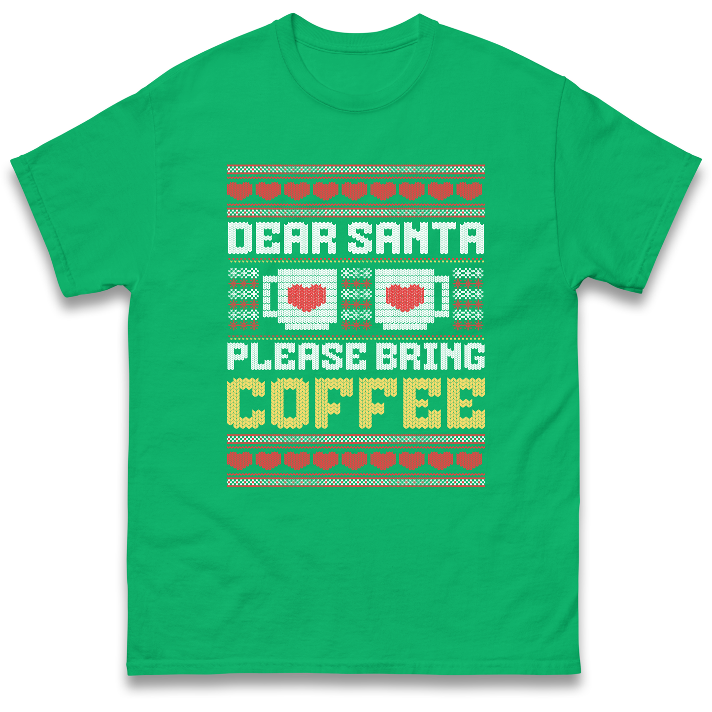 Dear Santa Please Bring Coffee T Shirt