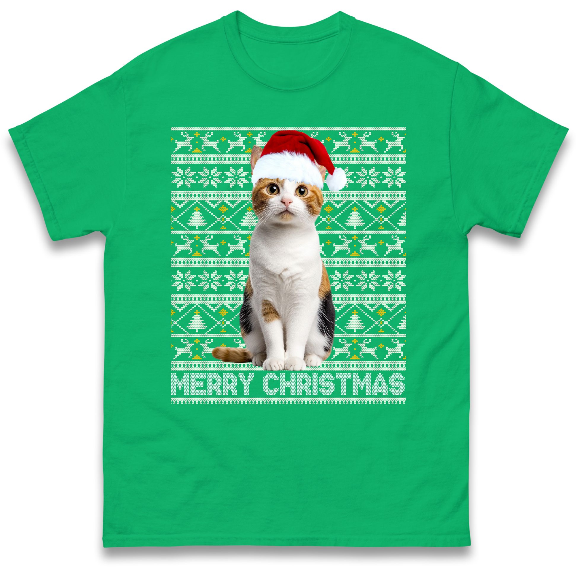 Merry Christmas Cat T Shirt