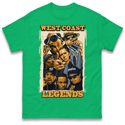 West Coast Legends Rappers T Shirt