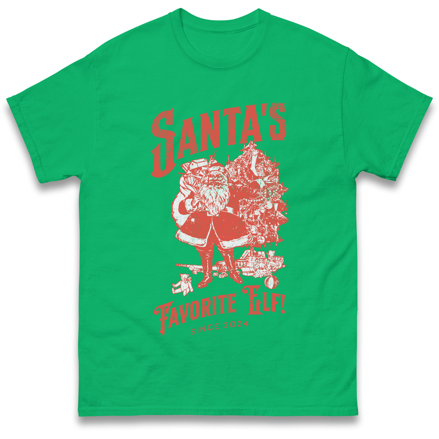 Santas Favourite Elf Christmas T Shirt