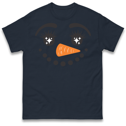 Snowman Face Christmas T Shirt