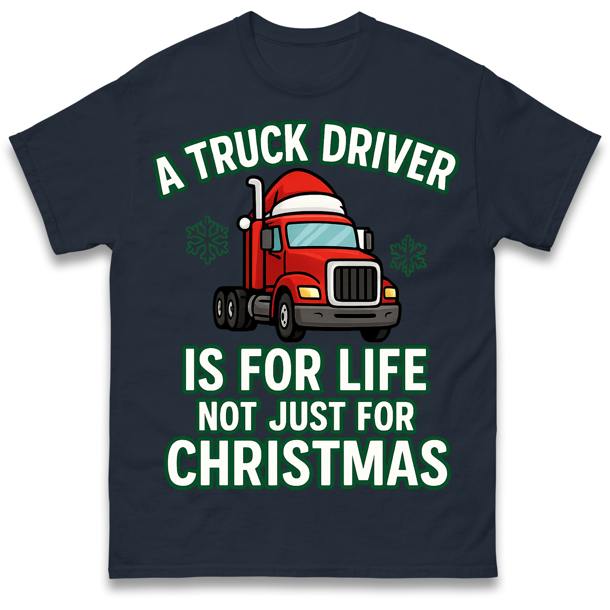 Truck Driver Christmas T Shirt