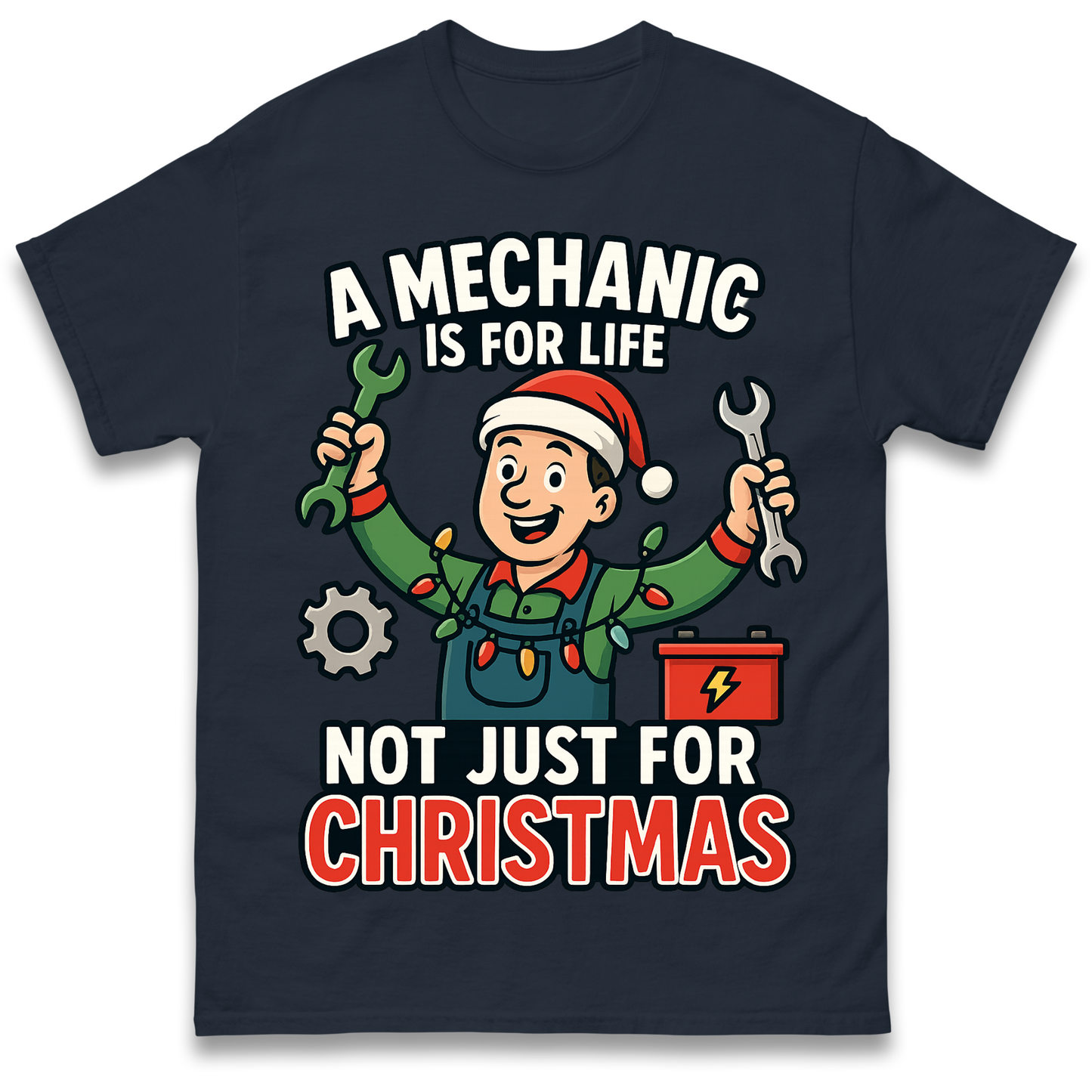 Mechanic Christmas T Shirt
