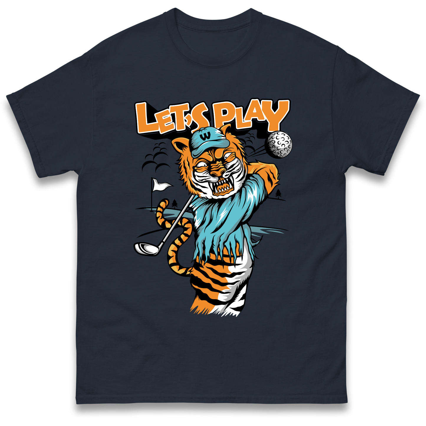 Lets Play Golf Tiger T Shirt