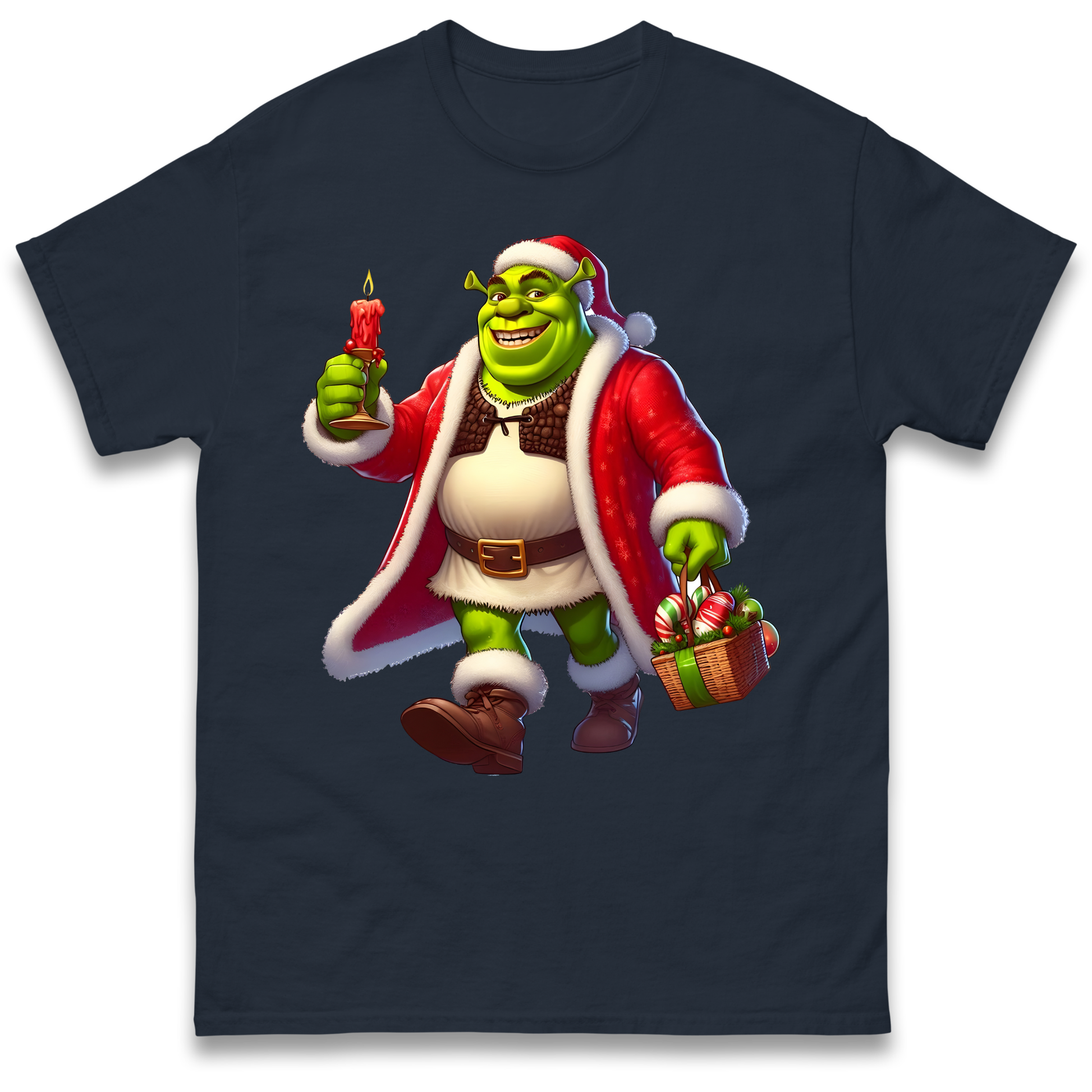 Shrek Santa Candle T Shirt