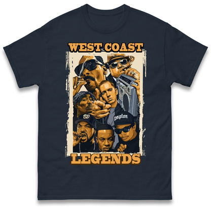 West Coast Legends Rappers T Shirt