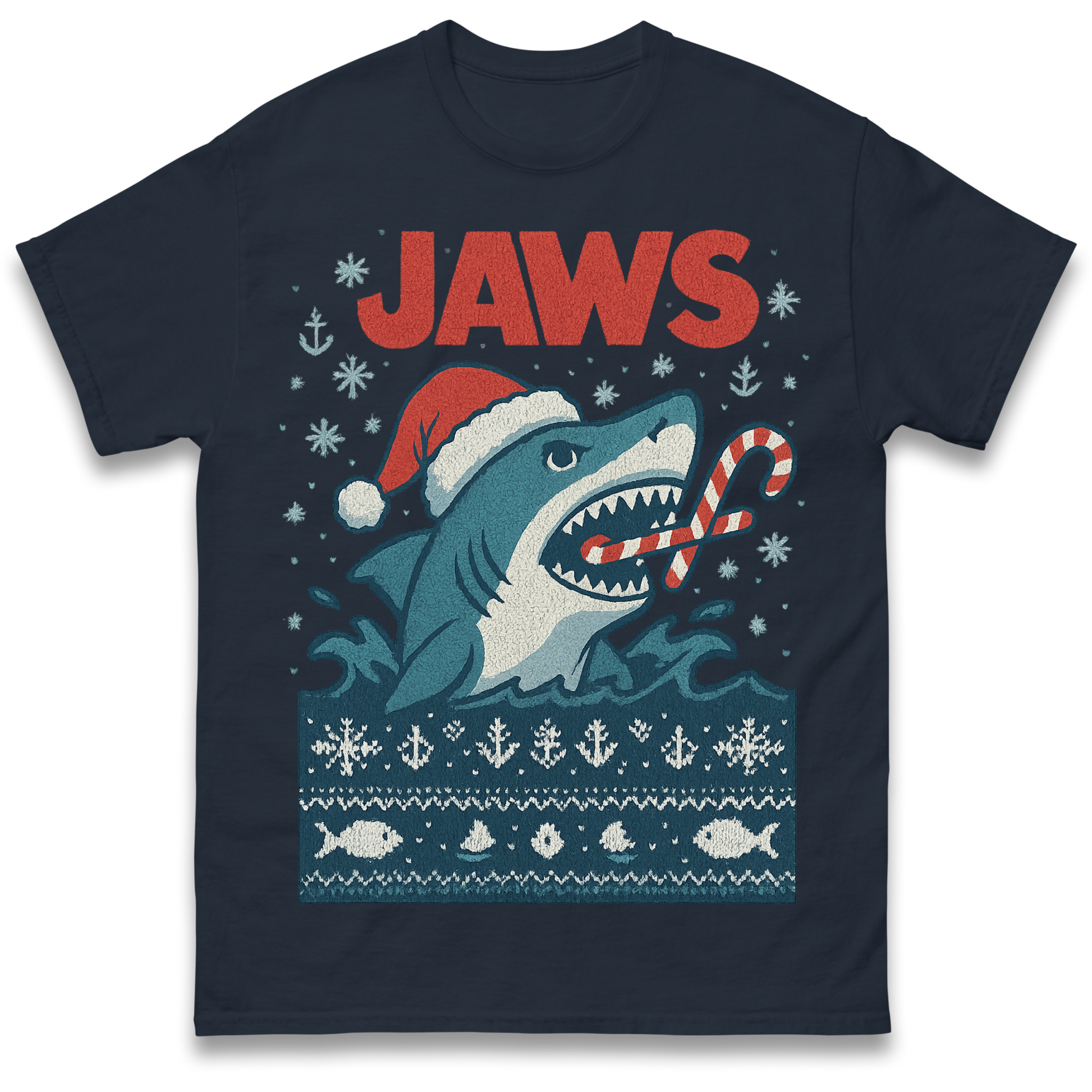 Jaws Christmas T Shirt