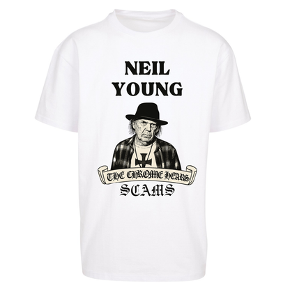 Neil Young and the Chrome Hearts Oversized T Shirt