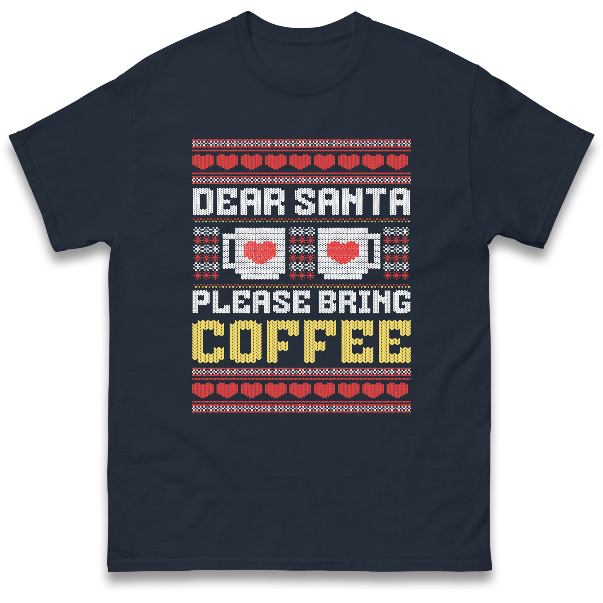 Dear Santa Please Bring Coffee T Shirt