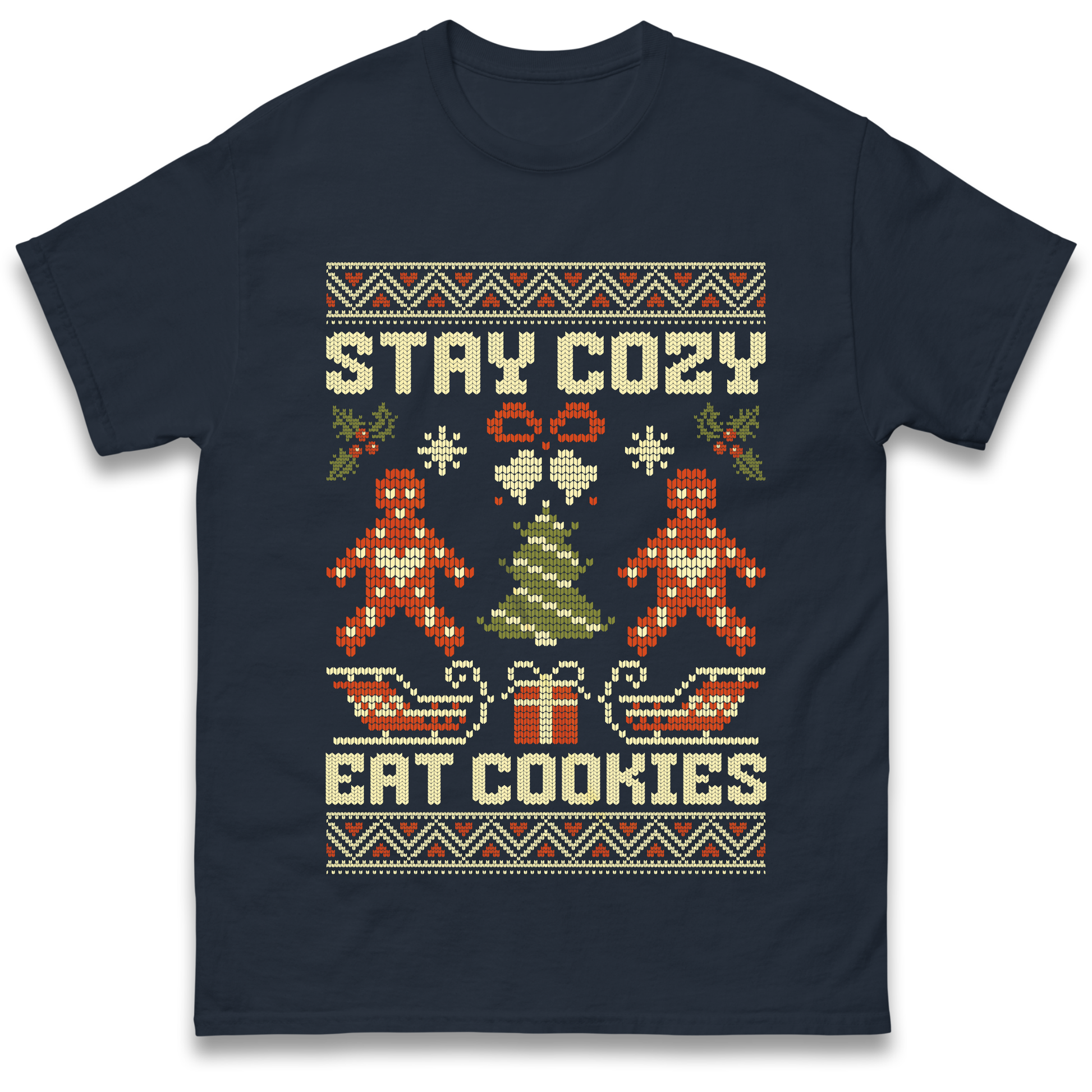 Stay Cozy Eat Cookies Christmas T Shirt