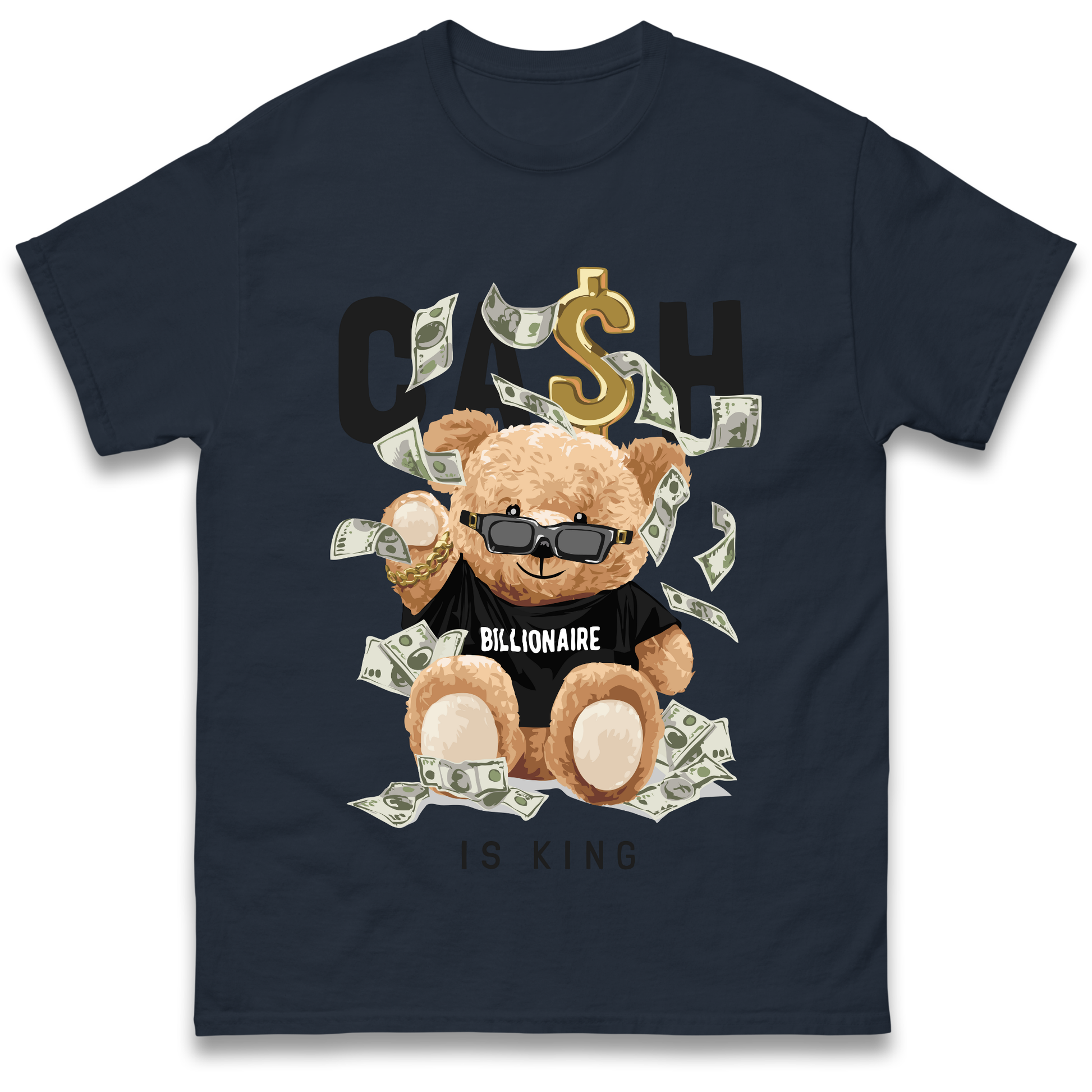 Teddy Bear Billionaire Streetwear T Shirt