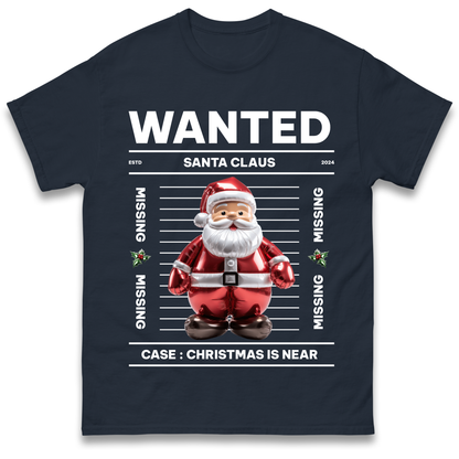 Wanted Santa Claus Christmas T Shirt