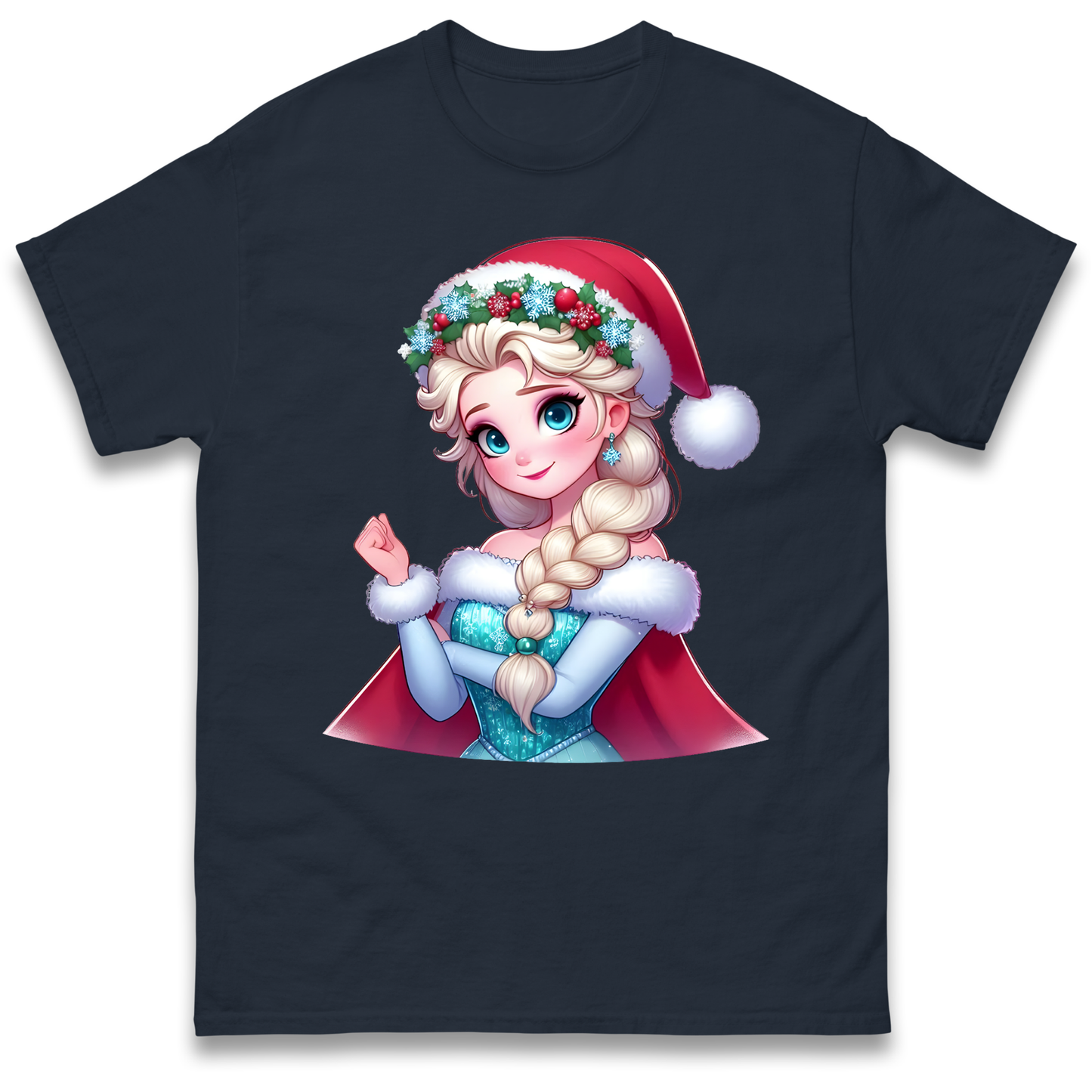 Elsa Frozen Santa T Shirt