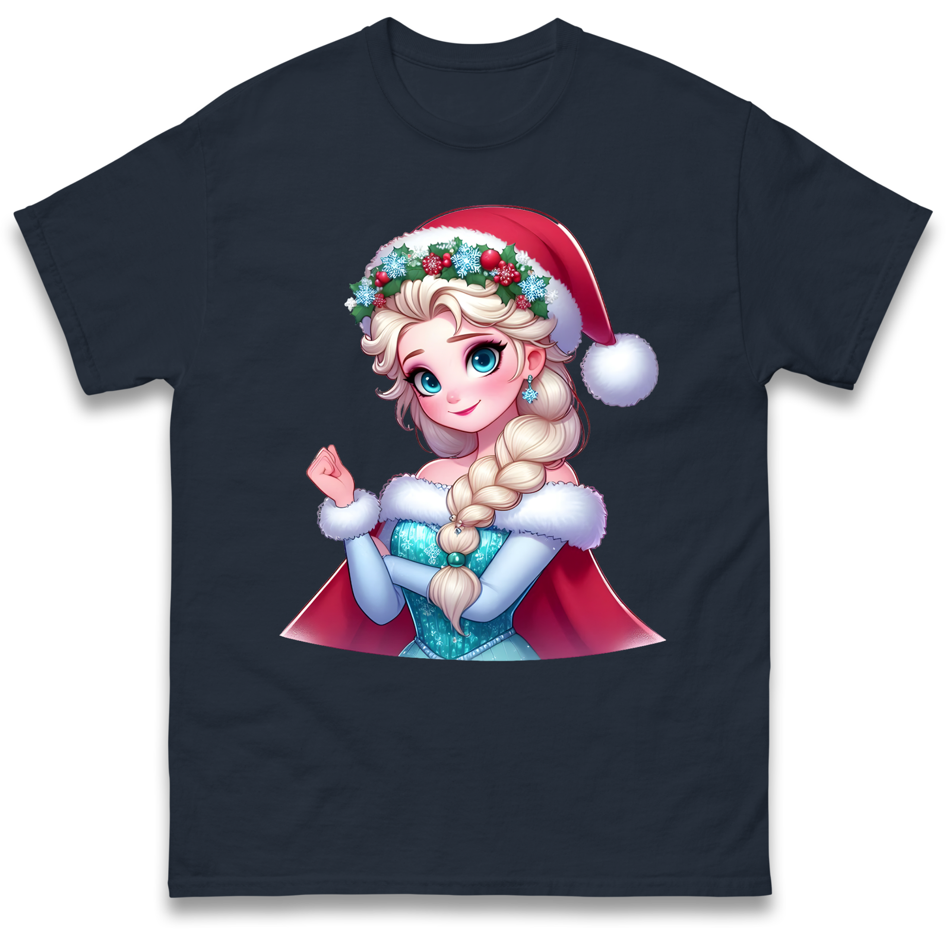 Elsa Frozen Santa T Shirt