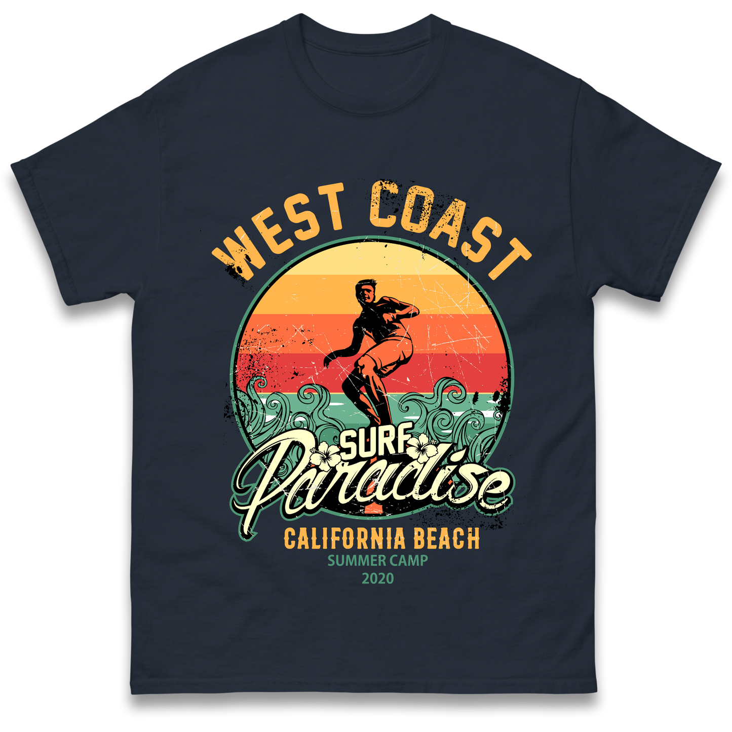 West Coast Surf Paradise T Shirt