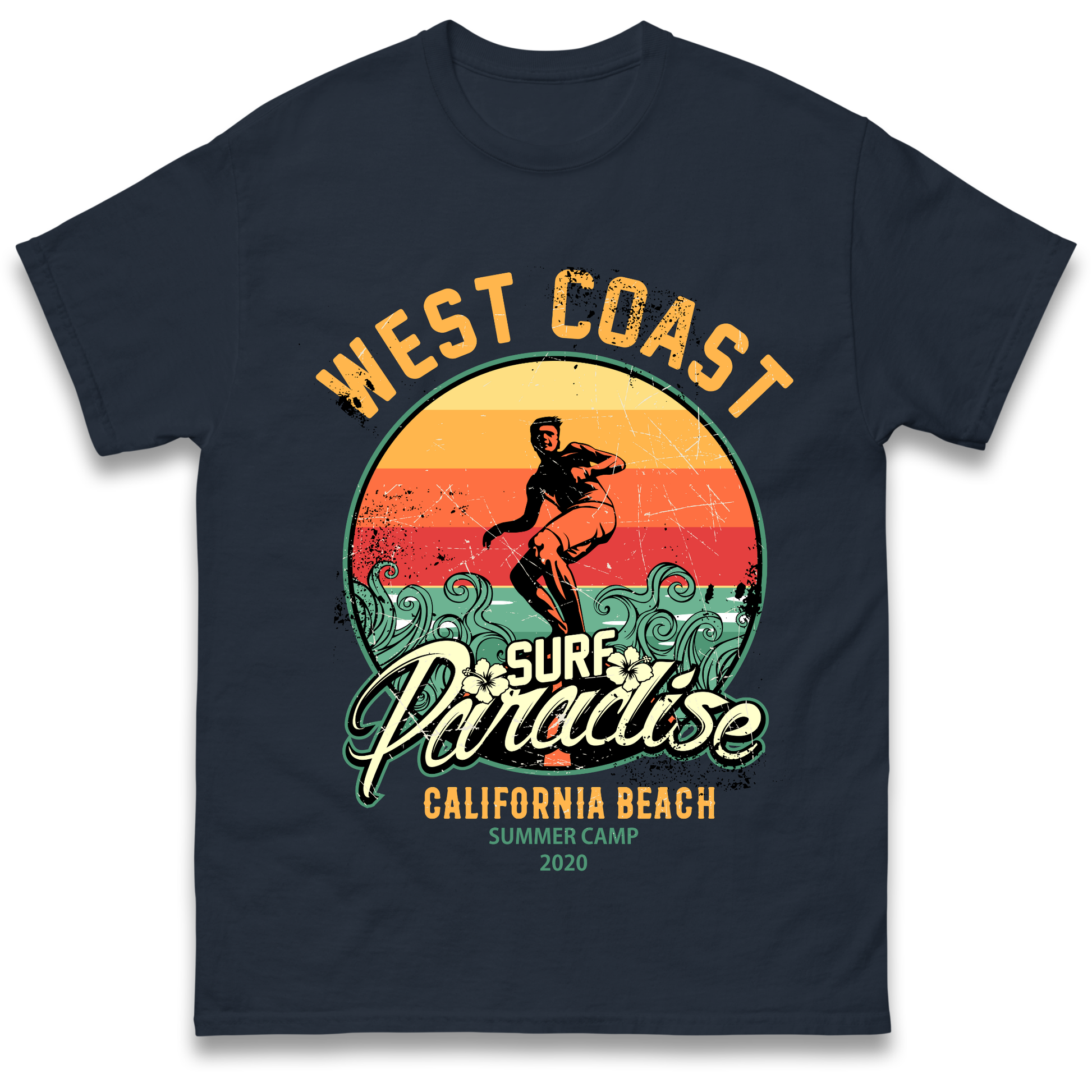 West Coast Surf Paradise T Shirt
