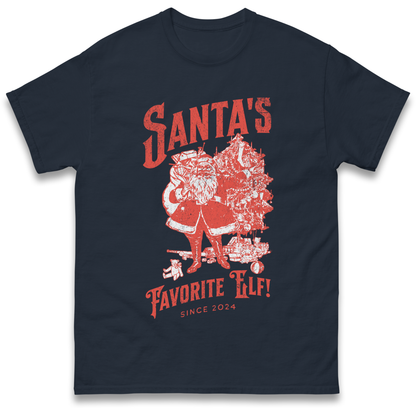 Santas Favourite Elf Christmas T Shirt