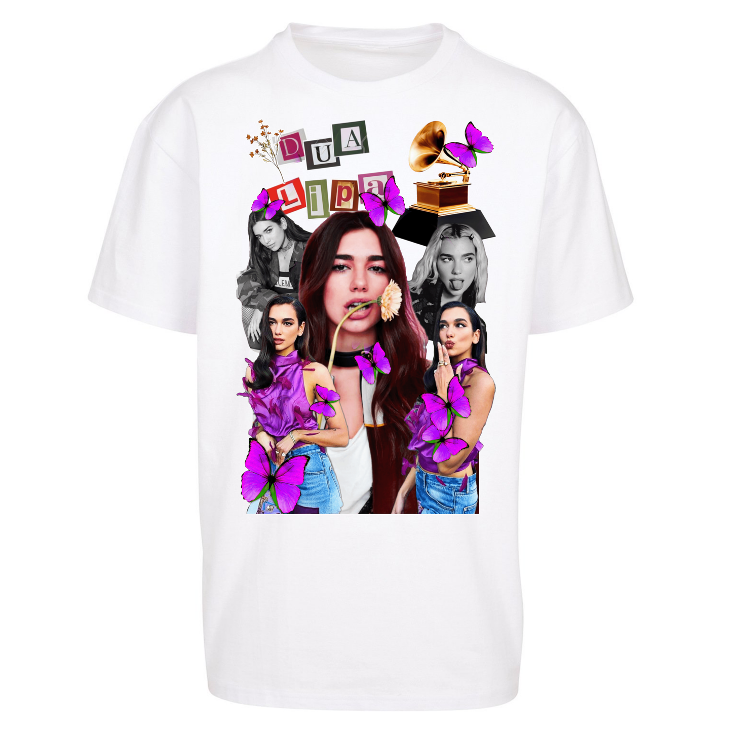 Dua Lipa Butterflies Oversized T Shirt