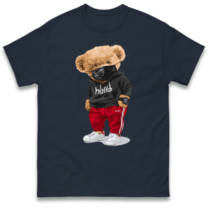 Teddy Bear Hello Streetwear T Shirt