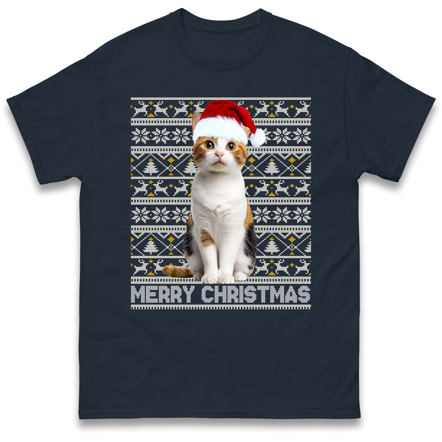 Merry Christmas Cat T Shirt