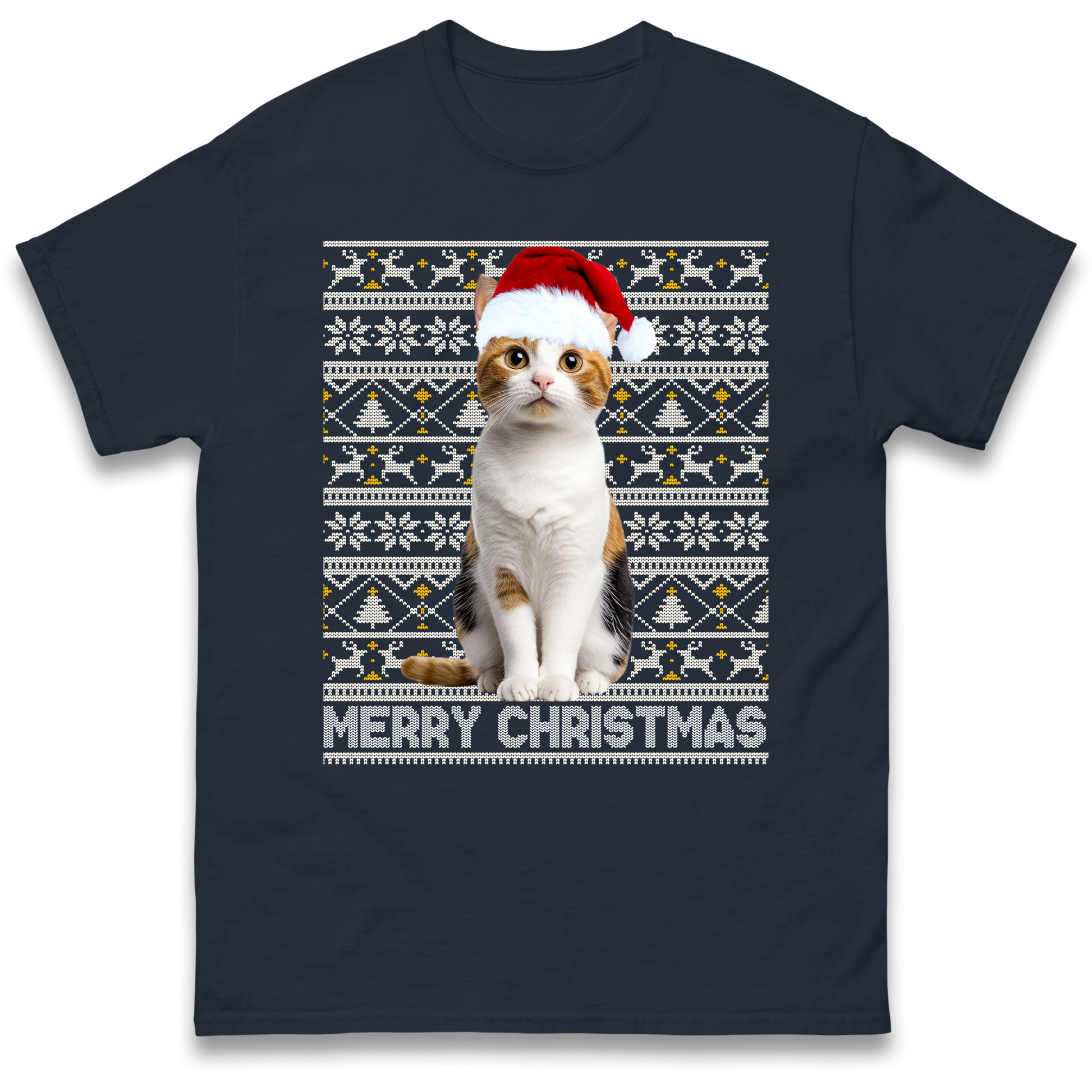 Merry Christmas Cat T Shirt