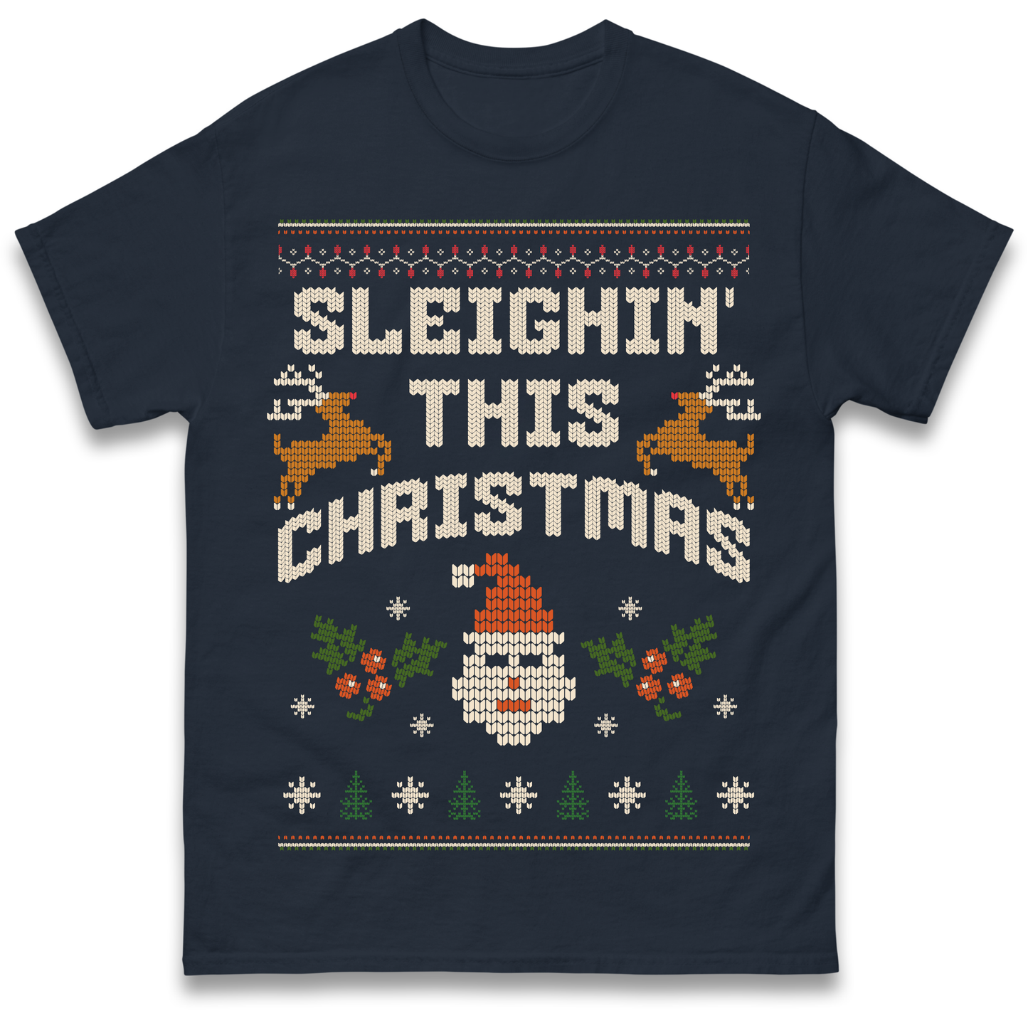 Sleighin This Christmas Christmas T Shirt