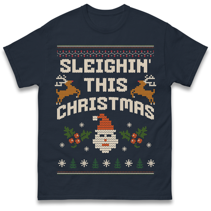 Sleighin This Christmas Christmas T Shirt