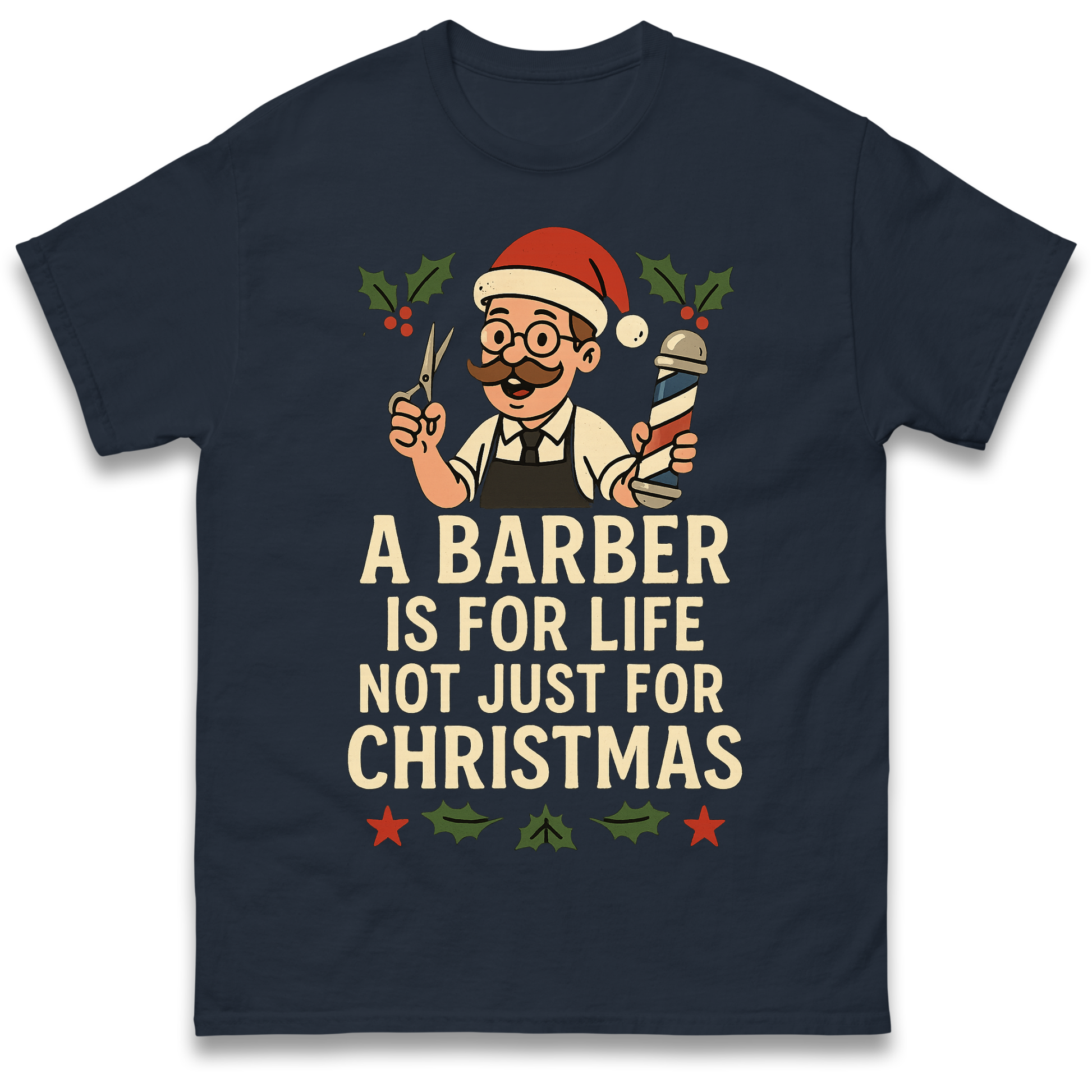 Barber Christmas T Shirt