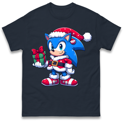 Sonic The Hedgehog Santa T Shirt