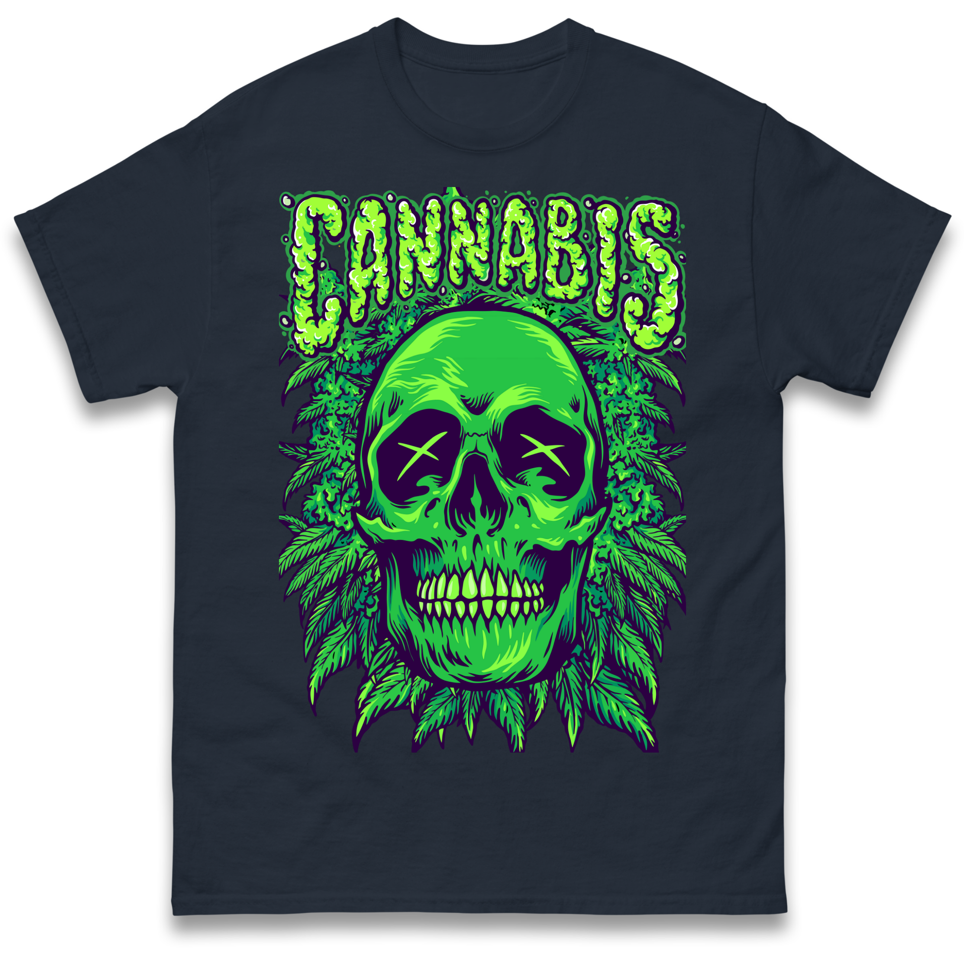 Cannabis Skull T Shirt