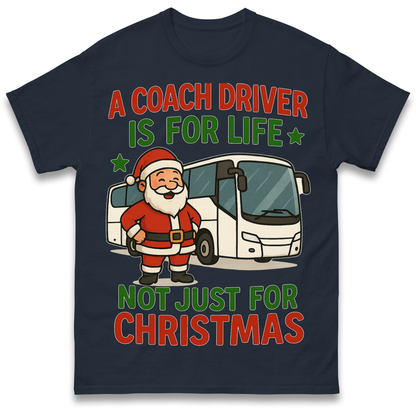 Coach Driver Christmas T Shirt