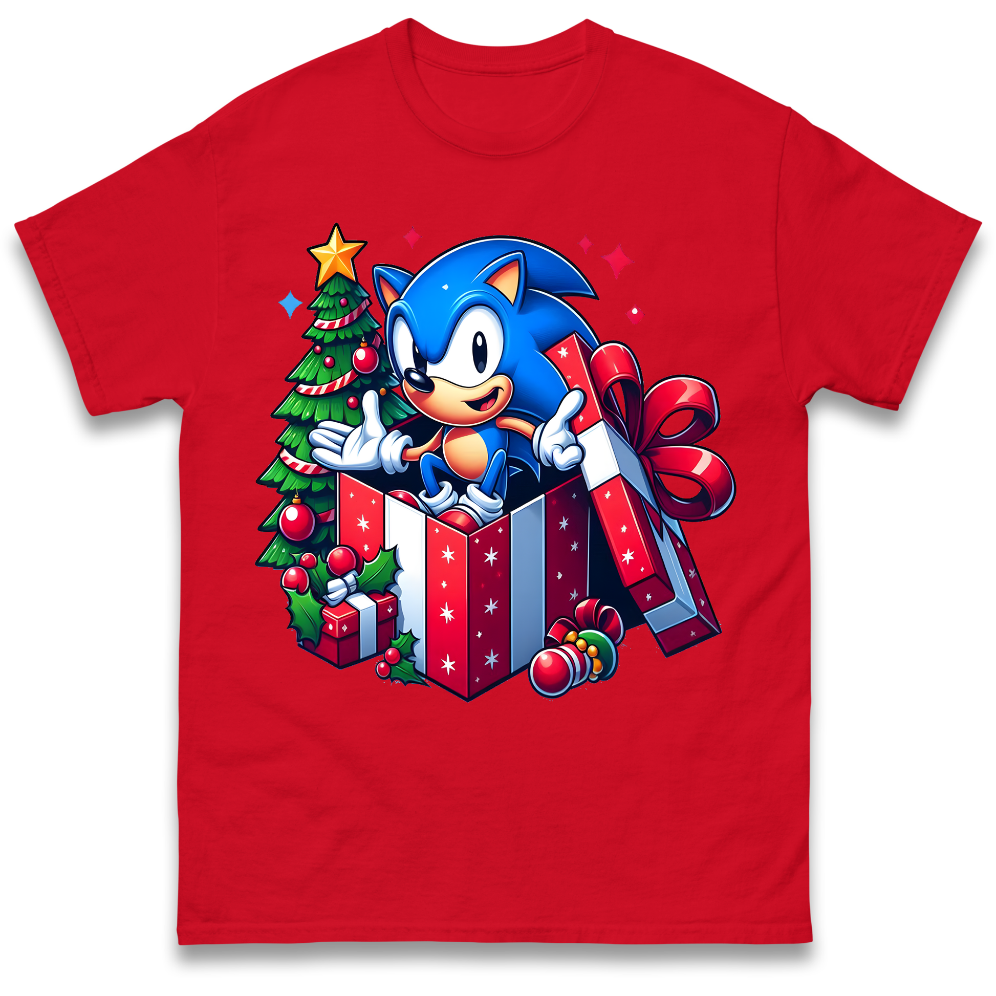 Sonic The Hedgehog Christmas T Shirt