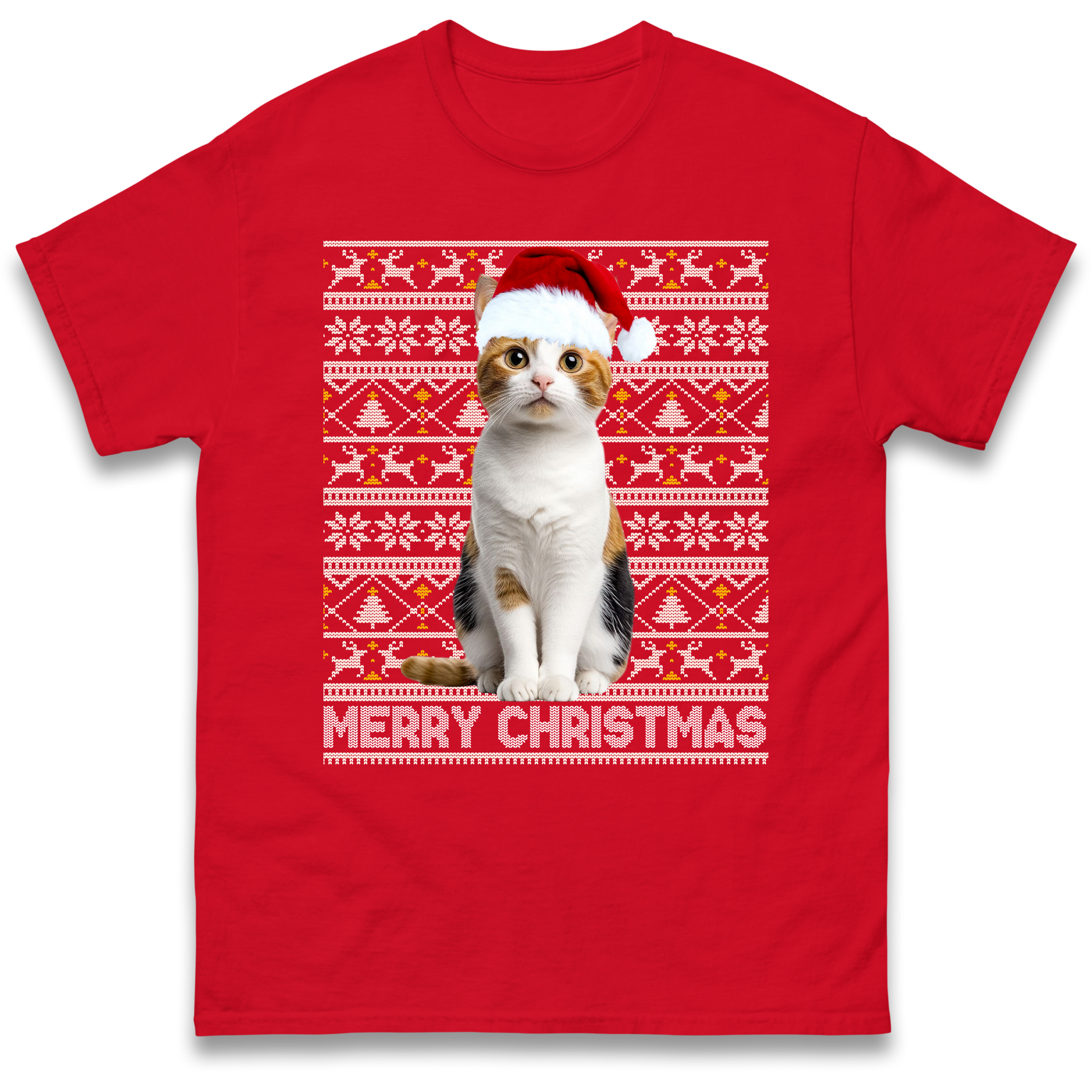 Merry Christmas Cat T Shirt