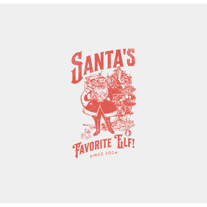 Santas Favourite Elf Christmas T Shirt