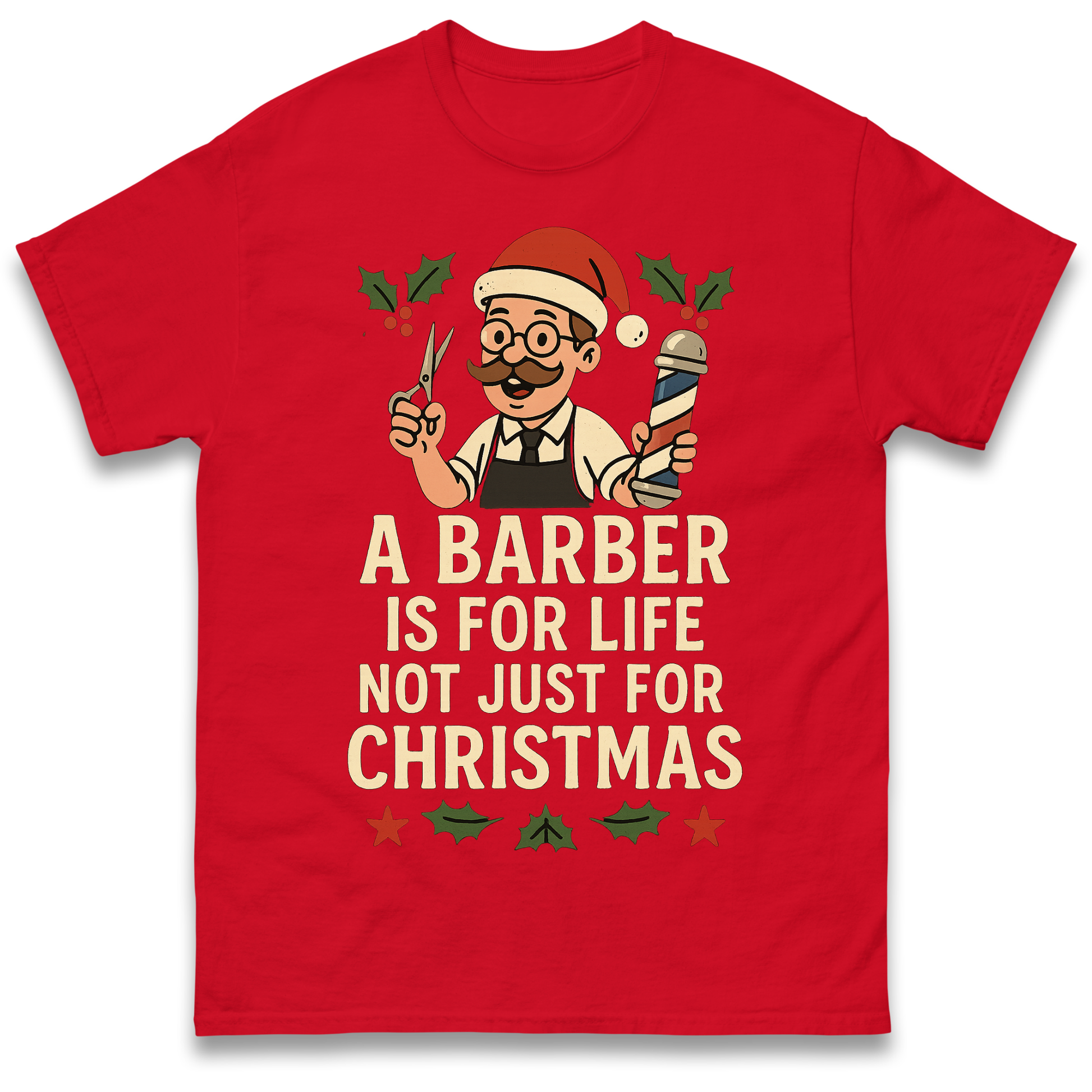 Barber Christmas T Shirt