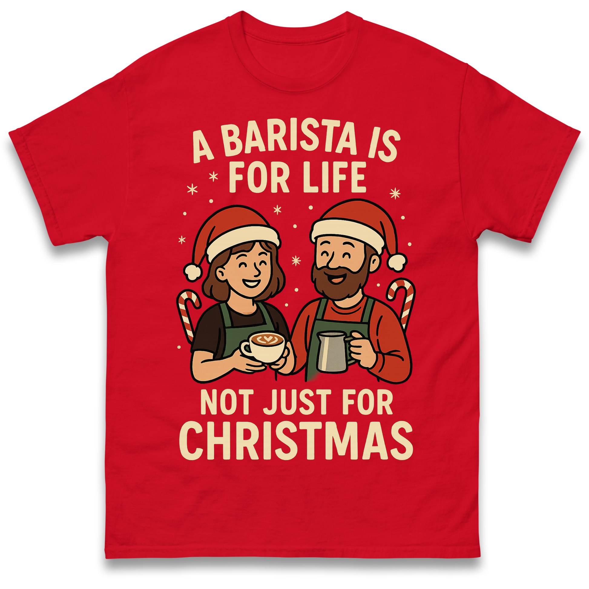Barista Christmas T Shirt