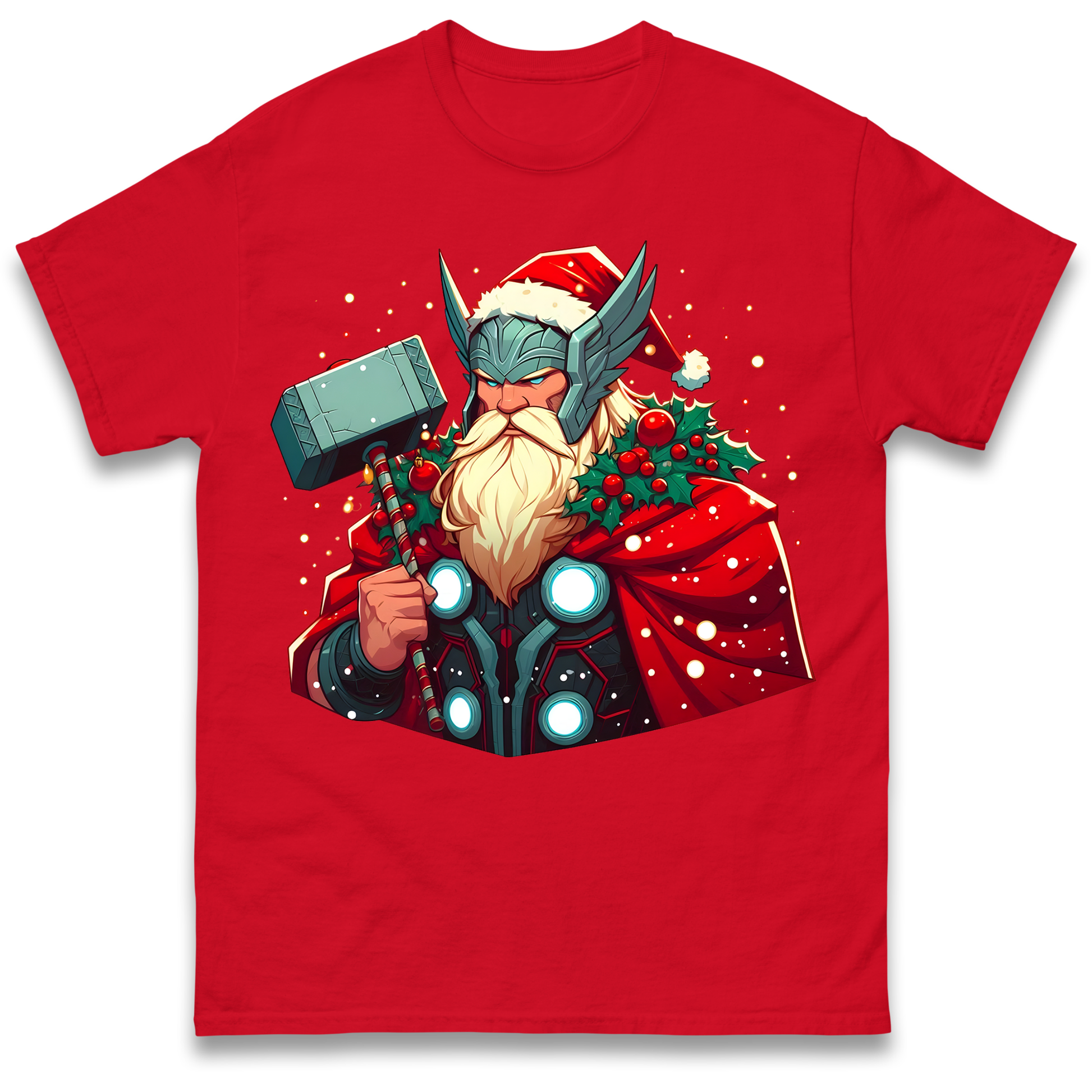 Viking Thor Santa T Shirt