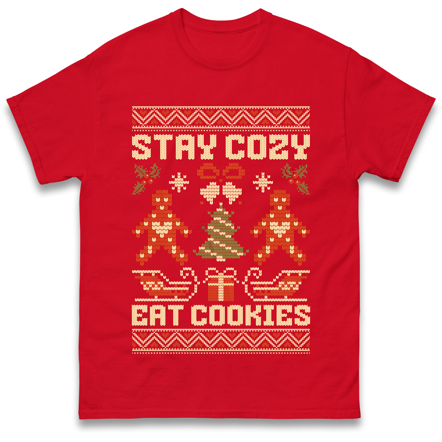 Stay Cozy Eat Cookies Christmas T Shirt