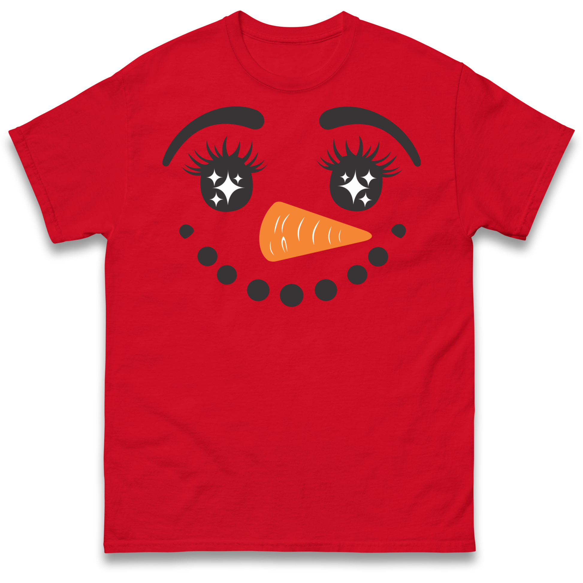 Snowman Face Christmas T Shirt