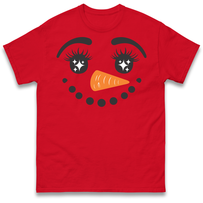 Snowman Face Christmas T Shirt