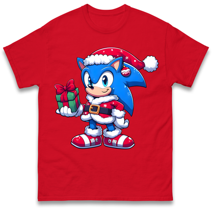 Sonic The Hedgehog Santa T Shirt