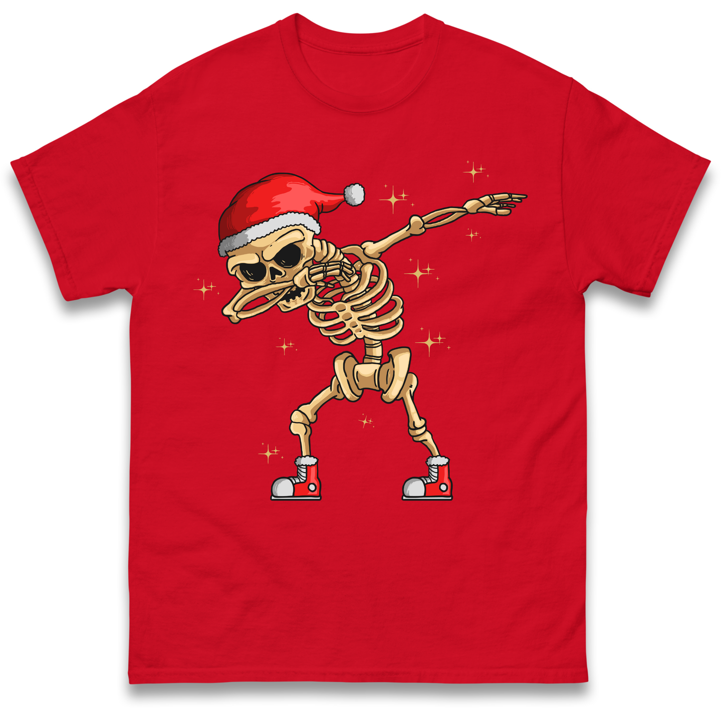Santa Skellington Dabbing Christmas T Shirt