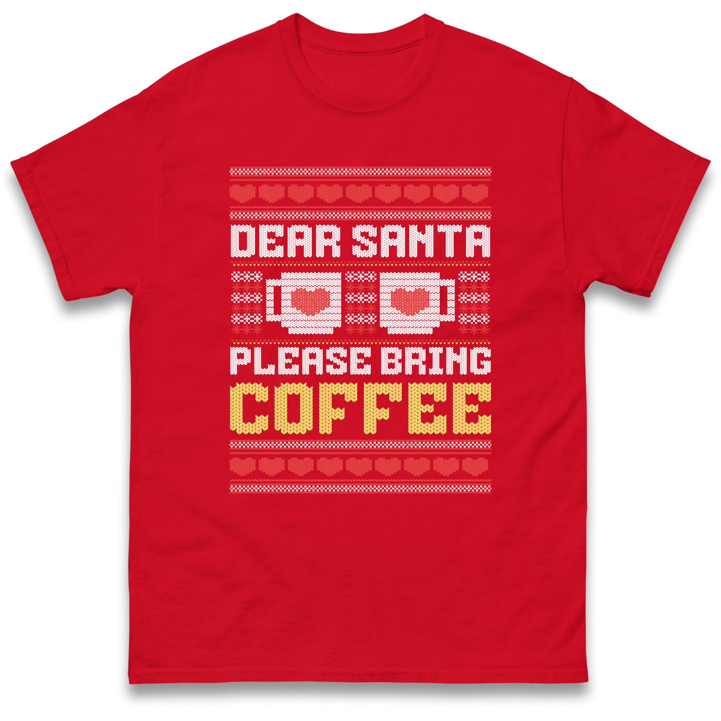 Dear Santa Please Bring Coffee T Shirt