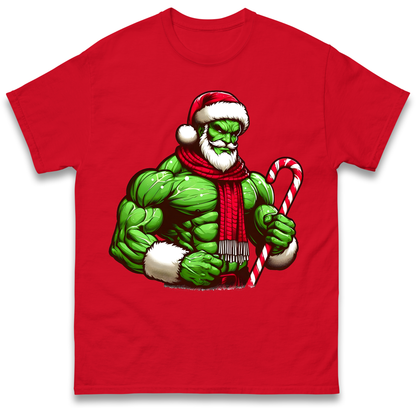 The Hulk Candy Cane Santa T Shirt